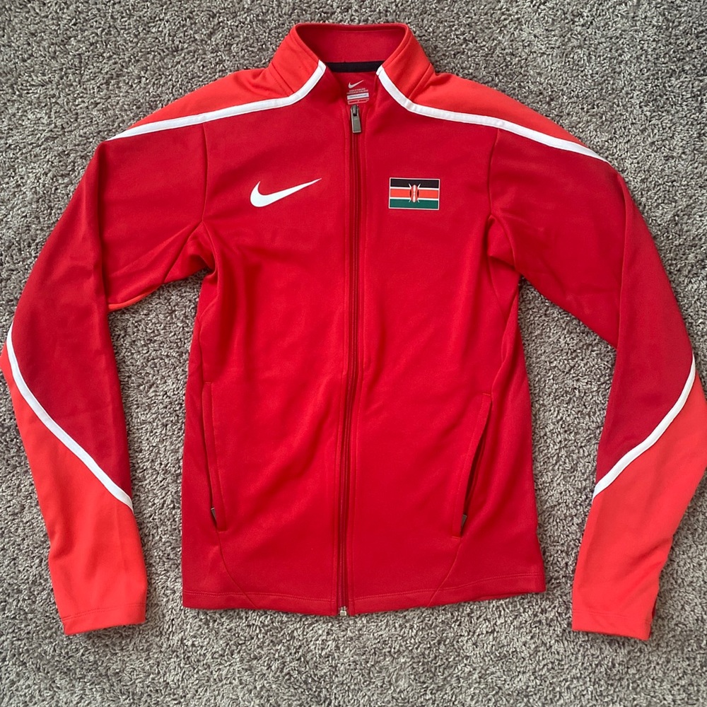 Nike Kenya Running Jacket DS Olympic Team Issue Track Size Small 800560-611 Red